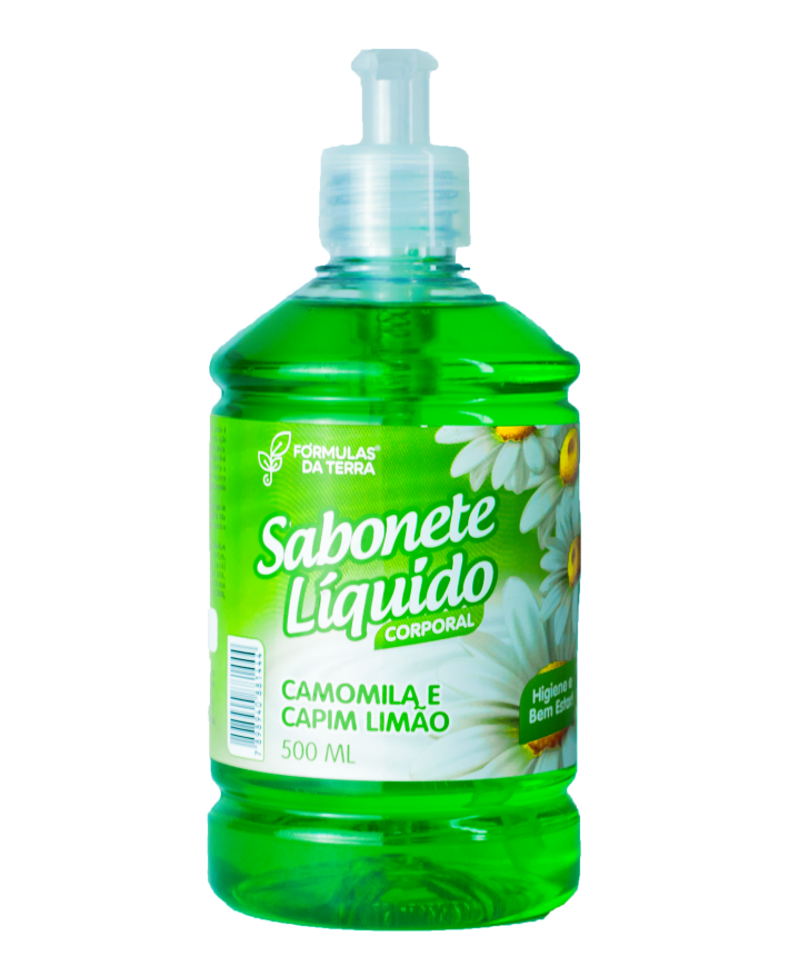 Sabonete Líquido Corporal 500ml Camomila e Capim-Limão