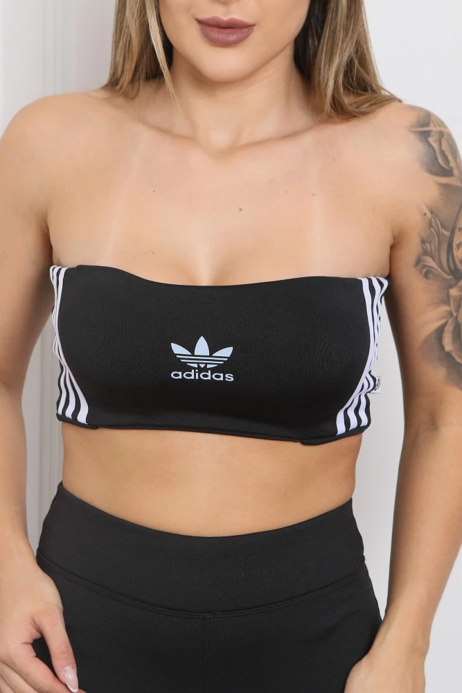 Top Faixa Adidas 3 Listras (tomara que caia) - Lindo Imports