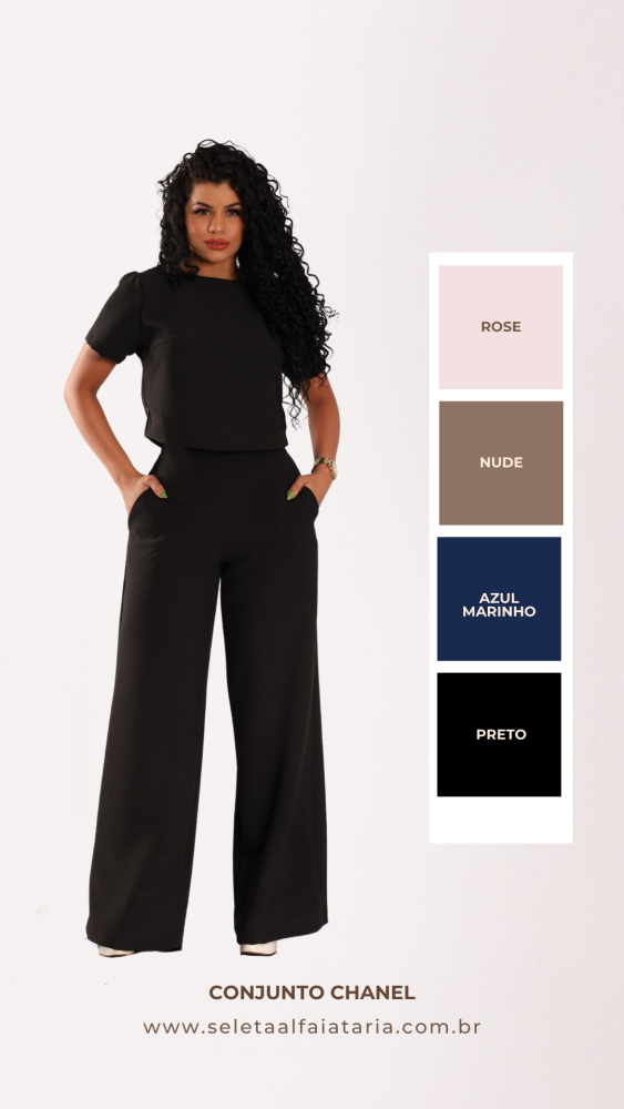 Conjunto Chanel - Seleta Alfaiataria – Moda Feminina no Atacado