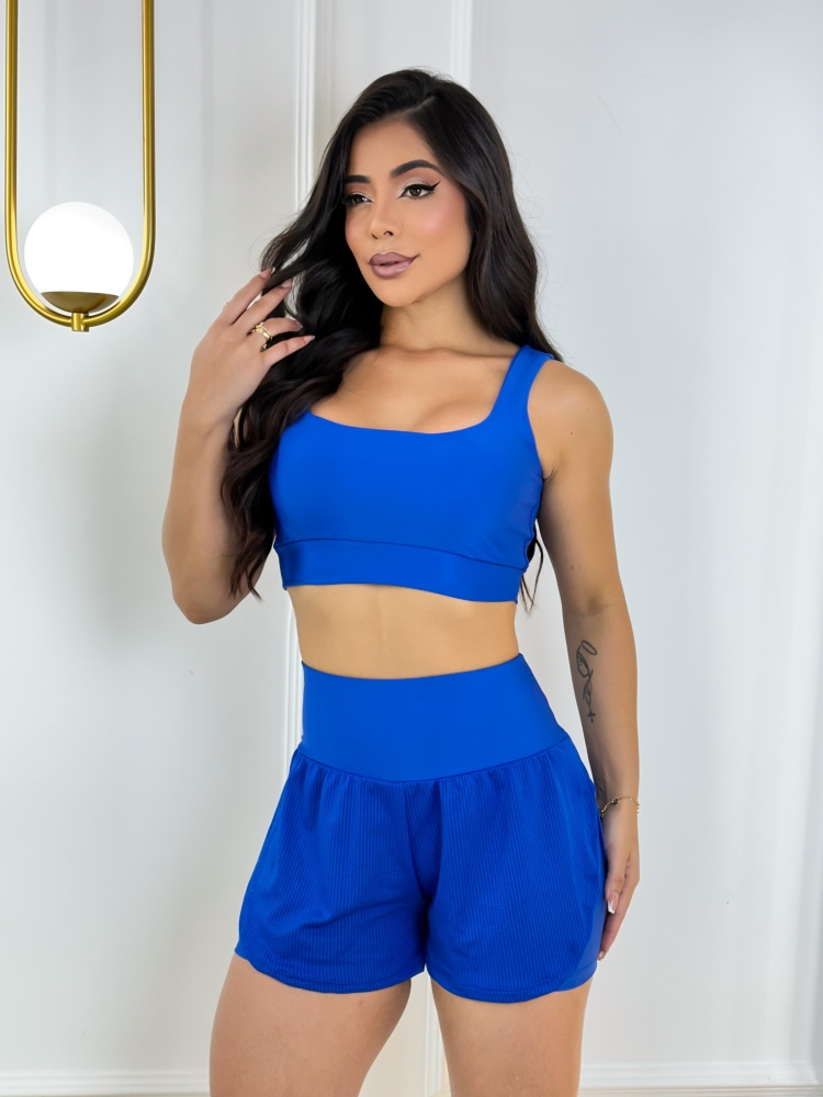 CONJUNTO DE SHORT DUPLO M e G - Kauanny Braz Moda Fitness