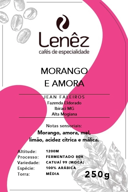 Morango e Amora 250g - Lenêz Cafés de Especialidade