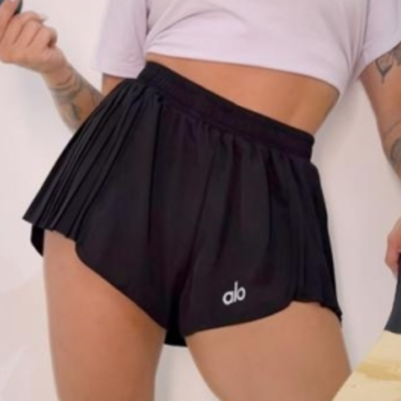 Shorts Duplo Plissado Alo - Lindo Imports